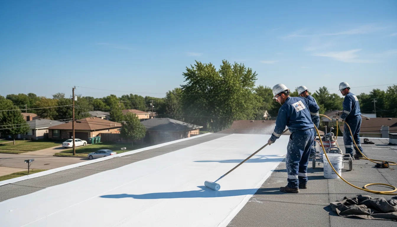 Commercial roof coating in Mershon, GA near me